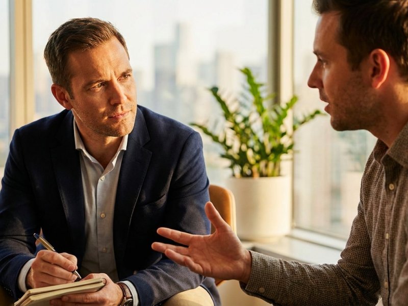 Konzultativní prodejce pozorně naslouchá potřebám klienta a dělá si poznámky